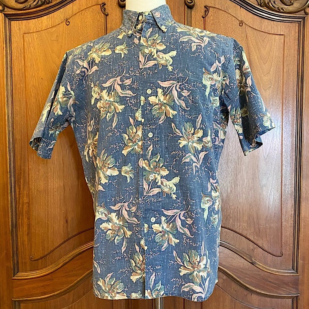 Reyn Spooner Vintage Shirt Reverse Print Popover Hawaiian Shirt Size Large